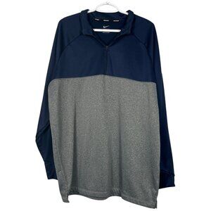 Nike Golf Mens 1/4 Zip Sweatshirt 2XLColorblock Dadcore Performance Athleisure